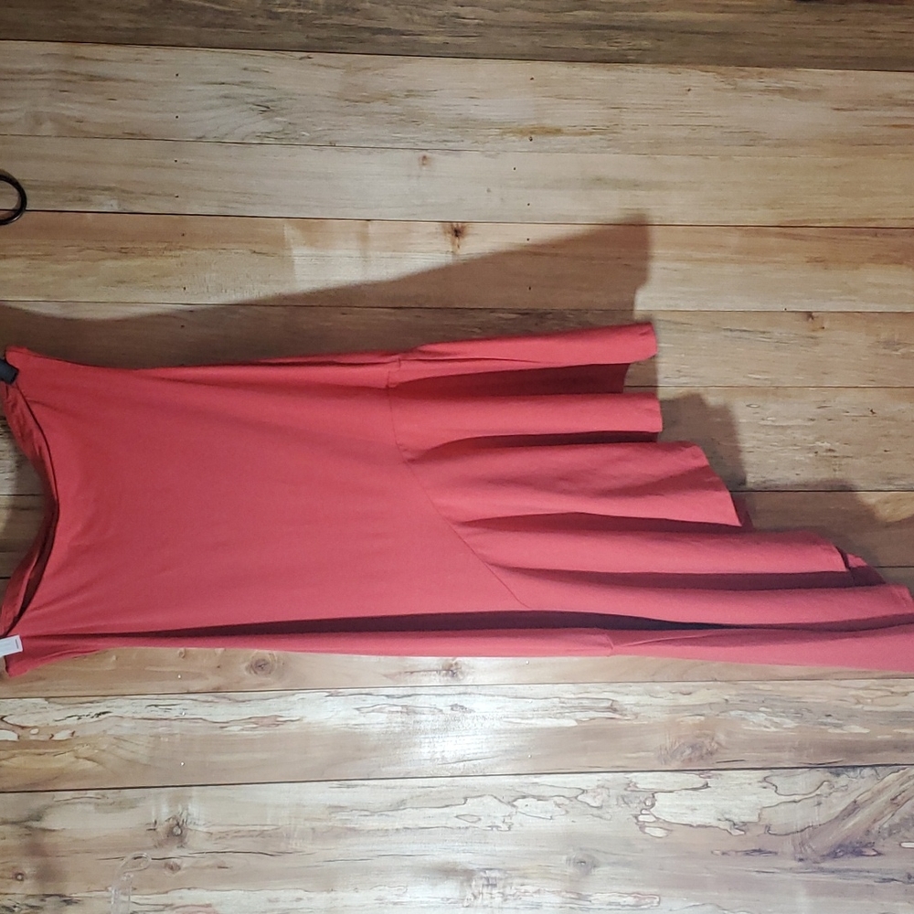Mustard Seed Tube Dress Small Salmon Asymmetrical Hem NWT Strapless Stretch